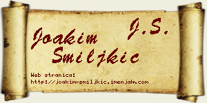 Joakim Smiljkić vizit kartica
